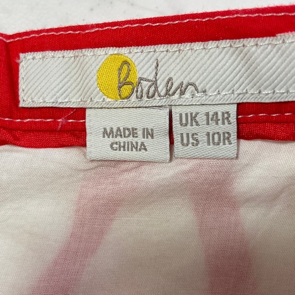 Boden Red & White Skirt - Picture 2 of 5